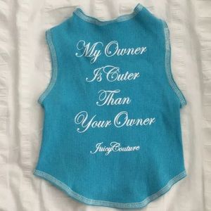 Juicy couture dog shirt